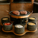 Jogo 9 Peças - Em Pedra Sabão